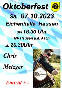 Plakat und Flyer Oktoberfest Chris Metzger 2023